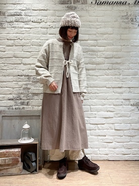 いっしき🐻さん（レディース・164cm）の冬コーディネート