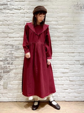 「カオリノモリ」｜「アイテム（その他）」を使った、いっしき🐻さん（レディース・163cm）の秋コーディネート