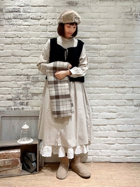 いっしき🐻さん（レディース・164cm）の冬コーディネート