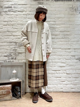 いっしき🐻さん（レディース・164cm）の冬コーディネート