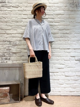 「Samansa Mos2（サマンサ モスモス）のアイテム（アクセサリー）」を使った、いっしき🐻さん（レディース・163cm）の夏コーディネート