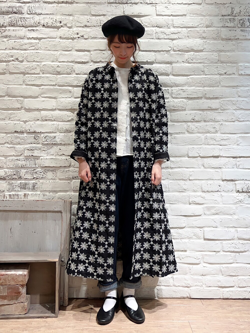 TSUHARU ツハル 雪の結晶柄 刺繍ワンピース TSUHARU by Samansa Mos2（ツハルバイサマンサモスモス）の「雪の結晶