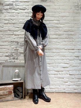 いっしき🐻さん（レディース・163cm）の冬コーディネート