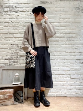 いっしき🐻さん(レディース・164cm)の冬コーディネート