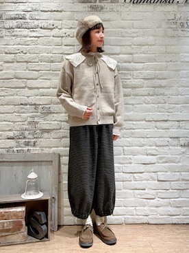 「アイテム（ドレスシューズ）」を使った、いっしき🐻さん（レディース・164cm）の冬コーディネート