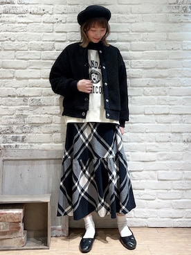 いっしき🐻さん（レディース・163cm）の冬コーディネート