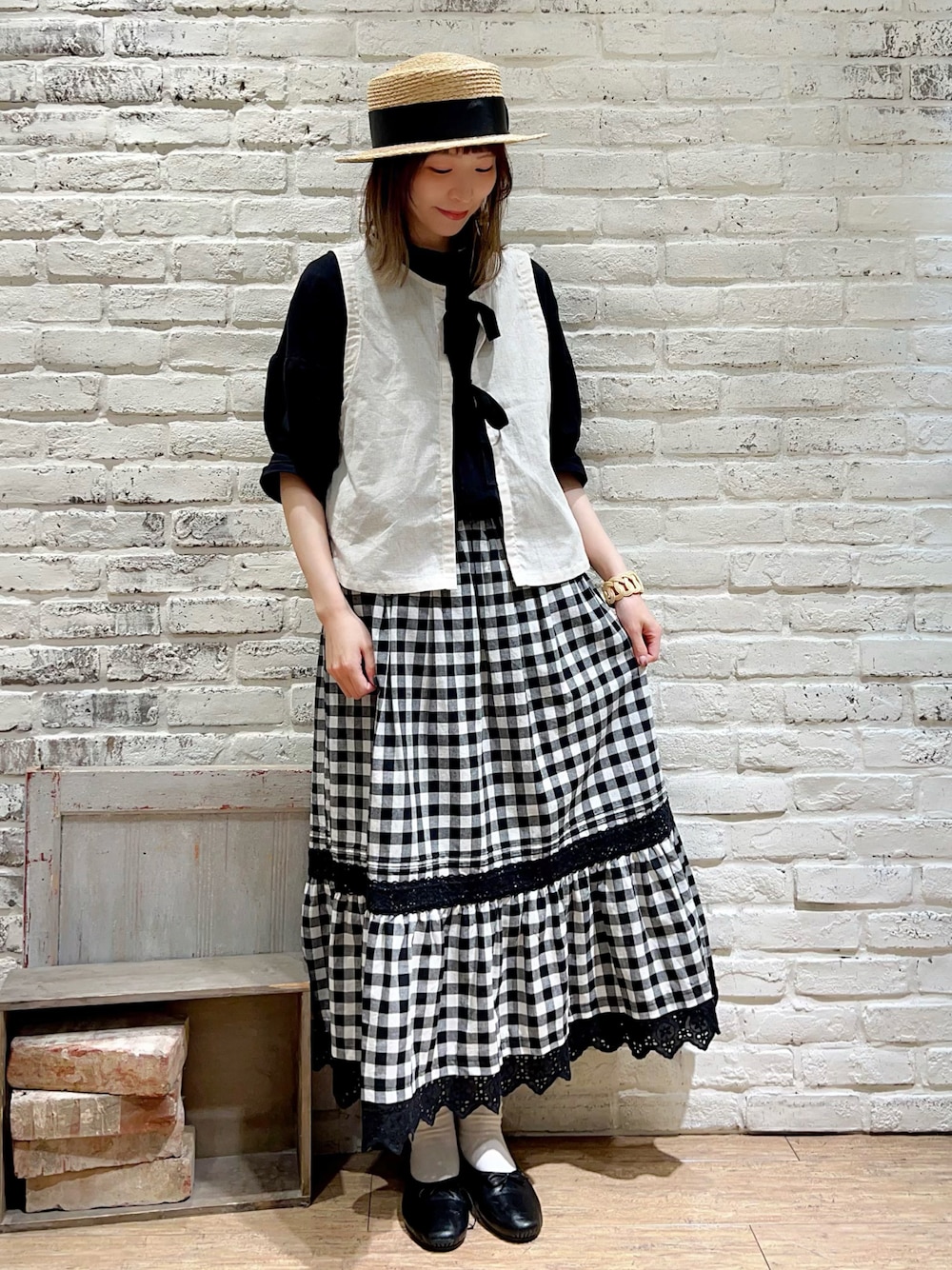 Samansa Mos2（サマンサ モスモス）の「前後2WAY切替えギャザー