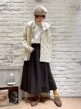 いっしき🐻さん（レディース・164cm）の冬コーディネート