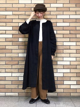 「haco!（ハコ）のアイテム（バレエシューズ）」を使った、いっしき🐻さん（レディース・163cm）の秋コーディネート
