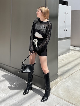 「アイテム（キャミソール）」を使った、REINAさん（レディース・158cm）の春コーディネート