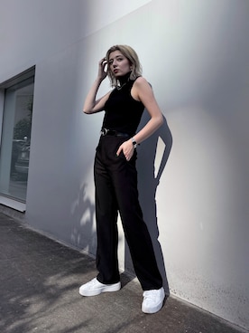 「プーマ」｜REINAさん（レディース・158cm）の夏コーディネート