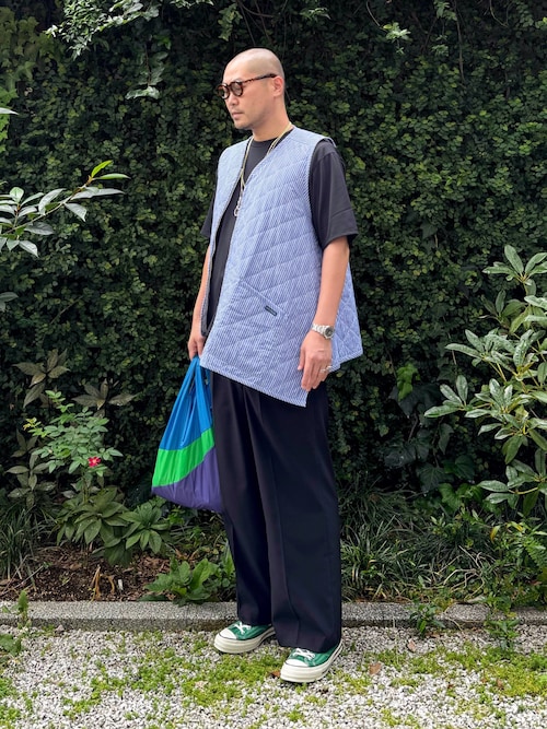 【COMME des GARCONS SHIRT】 NAVY ストラップ ベスト 1759650853_500.jpg