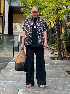 「レイヤードスタイル」｜「アイテム（タンクトップ）」を使った、jun oyaさん（メンズ・178cm）の秋コーディネート