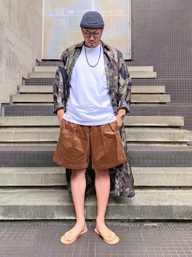 「FLORIAN（フロリアン）のアイテム」を使った、jun oyaさん（メンズ・178cm）の秋コーディネート