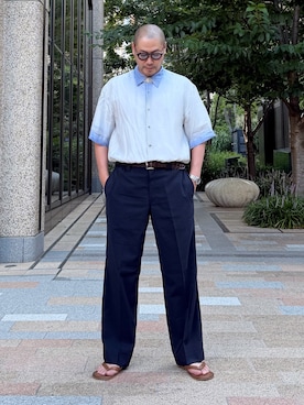 「DRIES VAN NOTEN（ドリスヴァンノッテン）のアイテム」を使った、jun oyaさん（メンズ・178cm）の夏コーディネート