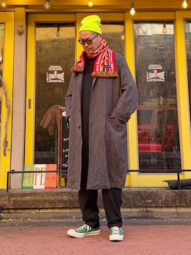 「DRIES VAN NOTEN（ドリスヴァンノッテン）のアイテム」を使った、jun oyaさん（メンズ・178cm）の冬コーディネート