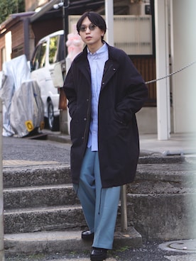 「BeAMS DOT（ビームスドット）のアイテム（ジャケット/アウター）」を使った、SUDOさん（メンズ・186cm）の冬コーディネート