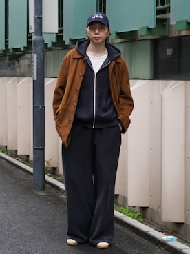 「アイテム（シューズ）」を使った、SUDOさん（メンズ・186cm）の冬コーディネート