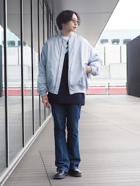 「BeAMS DOT（ビームスドット）のアイテム（ジャケット/アウター）」を使った、SUDOさん（メンズ・186cm）の秋コーディネート
