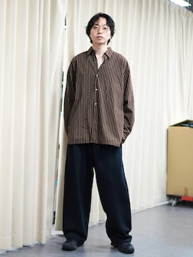 「BEAMS（ビームス）のバックジップ シャツ（シャツ/ブラウス）」を使った、SUDOさん（メンズ・186cm）の夏コーディネート