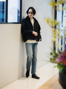 「FOLLOW（フォロー）のアイテム」を使った、SUDOさん（メンズ・186cm）の冬コーディネート