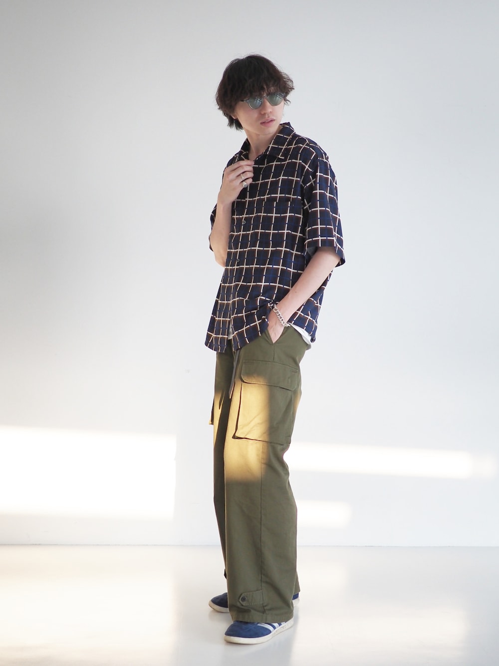 BEAMS LIGHTS / ディーププリーツ ワイド ミリタリー パンツ23を使った 