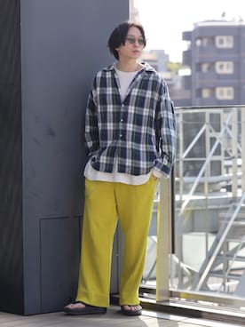 「amber（アンバー）のアイテム」を使った、SUDOさん（メンズ・186cm）の春コーディネート