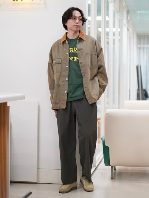 フェード デニム ルーズ カバーオールジャケット（ブルゾン）｜BEAMS