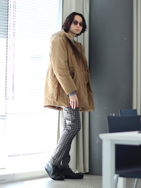 「BEAMS LIGHTS（ビームスライツ）のアイテム（ダウンジャケット/コート）」を使った、SUDOさん（メンズ・186cm）の秋コーディネート