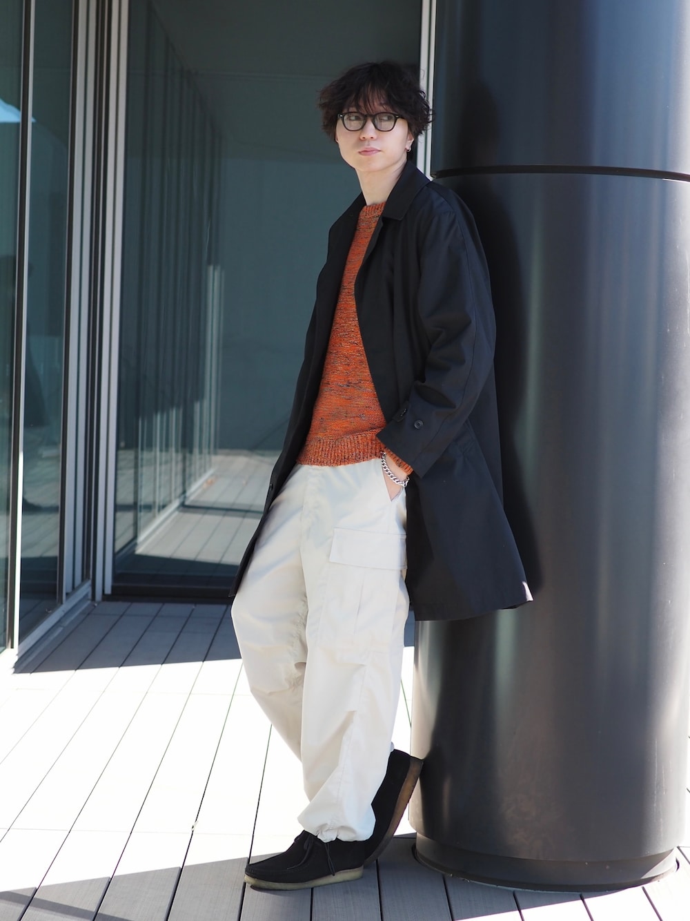 THE NORTH FACE PURPLE LABELのステンカラーコートを使った人気