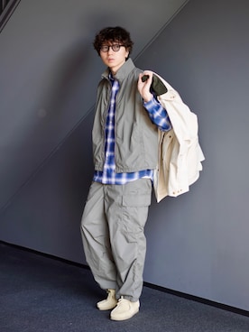 「L.L.Bean（エルエルビーン）のアイテム（その他アウター）」を使った、SUDOさん（メンズ・186cm）の冬コーディネート