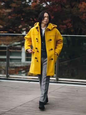 「ロングコート」｜SUDOさん（メンズ・186cm）の冬コーディネート