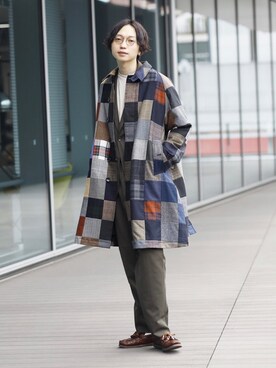 「BEAMS PLUS（ビームスプラス）のアイテム」を使った、SUDOさん（メンズ・186cm）の秋コーディネート