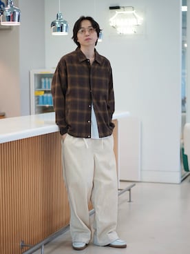 「アイテム（Tシャツ/カットソー）」を使った、SUDOさん（メンズ・186cm）の夏コーディネート