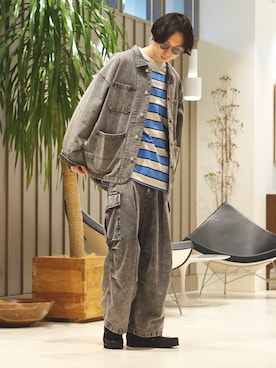 「BeAMS DOT（ビームスドット）のアイテム（ジャケット/アウター）」を使った、SUDOさん（メンズ・186cm）の冬コーディネート