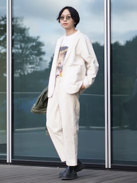 「BEAMS（ビームス）のアイテム（ブーツ）」を使った、SUDOさん（メンズ・186cm）の秋コーディネート