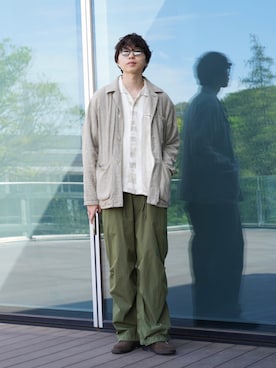 「BEAMS PLUS（ビームスプラス）のアイテム（ジャケット/アウター）」を使った、SUDOさん（メンズ・186cm）の春コーディネート