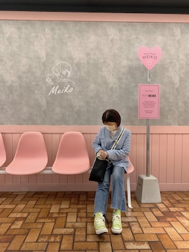 「秋トレンド2021」｜「アイテム（その他アウター）」を使った、優さん（レディース・146cm）の秋コーディネート