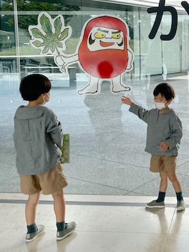 「Cienta（シエンタ）のアイテム（スニーカー）」を使った、YUKI☻໊*೨⋆*✩さん（キッズ・110cm）の秋コーディネート