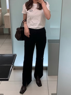 「A.P.C.」｜「アイテム（ブーティ）」を使った、aさん（レディース・159cm）の冬コーディネート