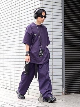 「PRADA（プラダ）のアイテム」を使った、neederさん（メンズ・165cm）の秋コーディネート