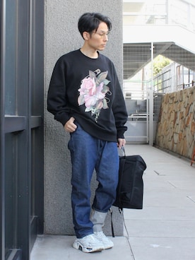 「kudos（クードス）のアイテム」を使った、neederさん（メンズ・165cm）の秋コーディネート