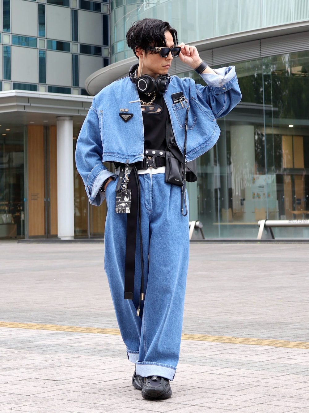 DAIRIKU ダイリク 23ss Denim Vest 総柄　デニムベスト DAIRIKU（ダイリク）中古・古着オンライン通販 | Kindal（カインドオル)