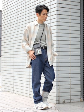 「kudos（クードス）のアイテム」を使った、neederさん（メンズ・165cm）の秋コーディネート