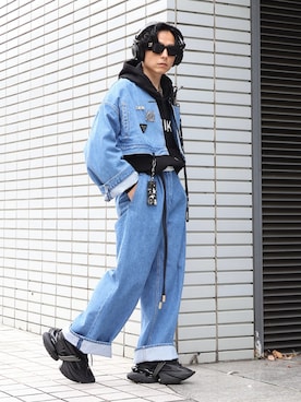 「PRADA（プラダ）のアイテム」を使った、neederさん（メンズ・165cm）の冬コーディネート