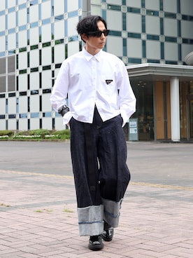 「アイテム（ファッション雑貨）」を使った、neederさん（メンズ・165cm）の秋コーディネート