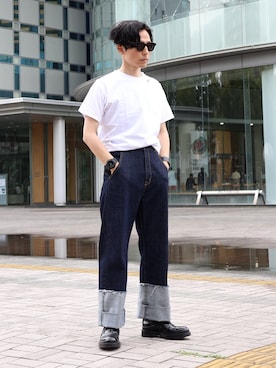 「アイテム（シューズ）」を使った、neederさん（メンズ・165cm・30代）の夏コーディネート