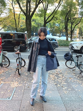 「Carhartt WIP（カーハートダブリューアイピー）のアイテム」を使った、yunaさん（レディース・157cm）の秋コーディネート