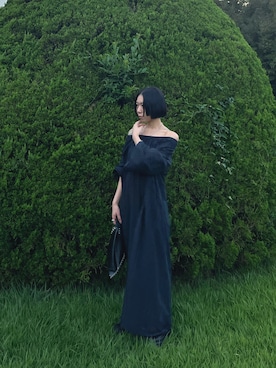 「AP STUDIO（エーピーストゥディオ）のアイテム（ワンピース/ドレス）」を使った、yunaさん（レディース・157cm）の秋コーディネート