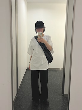 「AP STUDIO（エーピーストゥディオ）のアイテム（パンツ）」を使った、yunaさん（レディース・157cm）の夏コーディネート